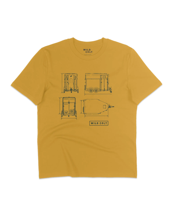 Wild Colt Children's T Shirt Horse box Technical Drawing